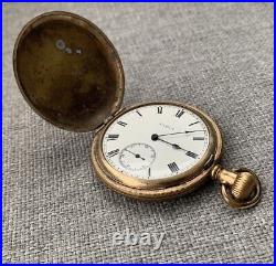 Elgin Grade 292 Full Hunter Case Pocket Watch 7 Jewels C. 1912 Cyclone 10Years