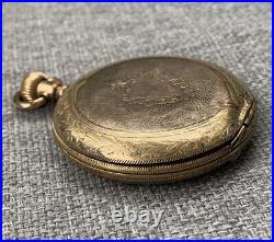 Elgin Grade 292 Full Hunter Case Pocket Watch 7 Jewels C. 1912 Cyclone 10Years