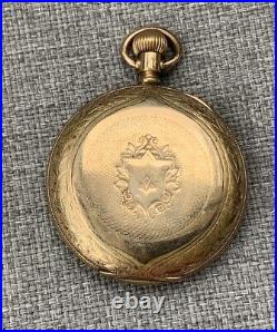 Elgin Grade 292 Full Hunter Case Pocket Watch 7 Jewels C. 1912 Cyclone 10Years