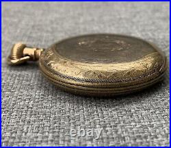 Elgin Grade 292 Full Hunter Case Pocket Watch 7 Jewels C. 1912 Cyclone 10Years