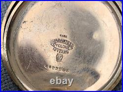 Elgin Grade 292 Full Hunter Case Pocket Watch 7 Jewels C. 1912 Cyclone 10Years