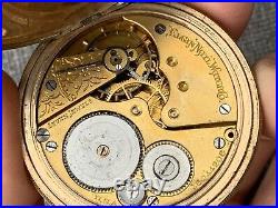 Elgin Grade 292 Full Hunter Case Pocket Watch 7 Jewels C. 1912 Cyclone 10Years