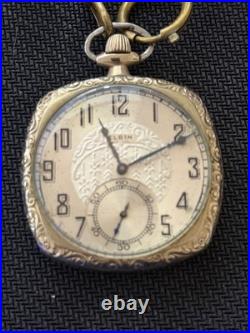 Elgin Grade 303 Model 3 Pocket Watch 12s 7j 10k Gold Filled Case Working