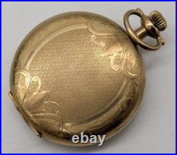 Elgin Grade 386 Model 6 16s 17 Jewels Gold Filled Hunter Case Pocket Watch RUNS