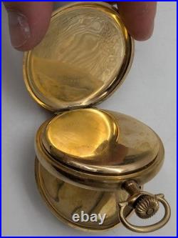 Elgin Grade 386 Model 6 16s 17 Jewels Gold Filled Hunter Case Pocket Watch RUNS