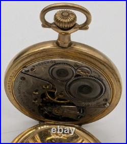 Elgin Grade 386 Model 6 16s 17 Jewels Gold Filled Hunter Case Pocket Watch RUNS