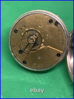 Elgin Grade 6 Pocket Watch, 18s, 7j, c. 1881, Heavy swing out Silverode Case