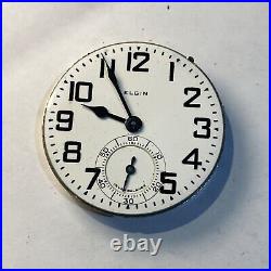 Elgin Grd 472 B. W Raymond 16s 21J Railroad Grade Invar Balance Pocket Watch Runs