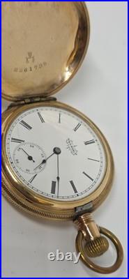 Elgin Hunter Case Colectible, antique, 14k Gf, rare, vintage, Pocket Watch, Usa