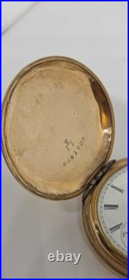 Elgin Hunter Case Colectible, antique, 14k Gf, rare, vintage, Pocket Watch, Usa