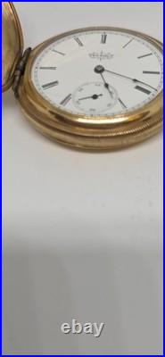 Elgin Hunter Case Colectible, antique, 14k Gf, rare, vintage, Pocket Watch, Usa