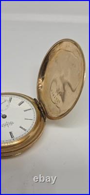 Elgin Hunter Case Colectible, antique, 14k Gf, rare, vintage, Pocket Watch, Usa