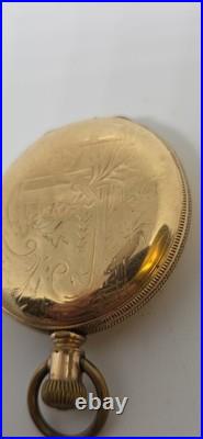 Elgin Hunter Case Colectible, antique, 14k Gf, rare, vintage, Pocket Watch, Usa