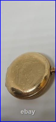 Elgin Hunter Case Colectible, antique, 14k Gf, rare, vintage, Pocket Watch, Usa