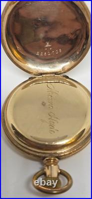 Elgin Hunter Case Colectible, antique, 14k Gf, rare, vintage, Pocket Watch, Usa