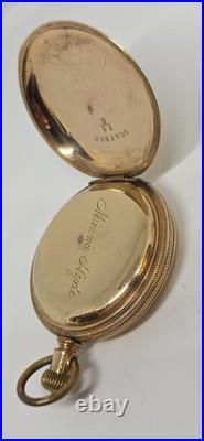 Elgin Hunter Case Colectible, antique, 14k Gf, rare, vintage, Pocket Watch, Usa