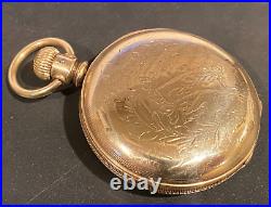 Elgin Hunter case size 18 Gold filled Pocket Watch 1889