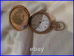 Elgin Hunting Case Ladies G. F, Pocket Watch, Great Piece M