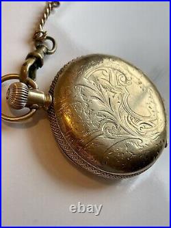 Elgin Hunting Pocket watch 1895 Gold Filled Keystone Watch Case