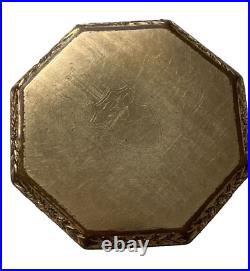 Elgin Medora Octagon pocket watch 21 jewels 14K GF Swiss Railroad ornate case