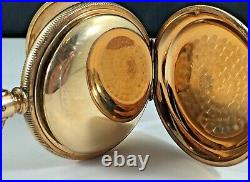 Elgin Men's Pocket Watch, Parts or Repair, Case Marked Lion Warranted, 18s, 96