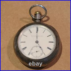 Elgin Model 5 Coin Silver Case (no Key) Grade 74 Pocket Watch 18s 11j (q1 G)