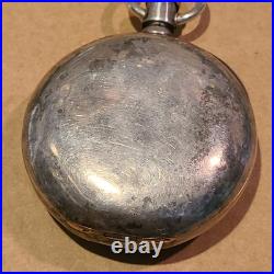 Elgin Model 5 Coin Silver Case (no Key) Grade 74 Pocket Watch 18s 11j (q1 G)