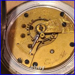 Elgin Model 5 Coin Silver Case (no Key) Grade 74 Pocket Watch 18s 11j (q1 G)