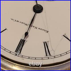 Elgin Model 5 Coin Silver Case (no Key) Grade 74 Pocket Watch 18s 11j (q1 G)