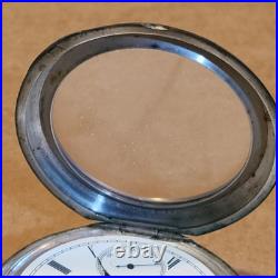 Elgin Model 5 Coin Silver Case (no Key) Grade 74 Pocket Watch 18s 11j (q1 G)