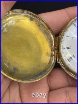 Elgin Natl. Watch Company 51mm Case Manual Wind White Dial Pocket Watch -REPAIR