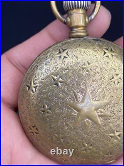 Elgin Natl. Watch Company 51mm Case Manual Wind White Dial Pocket Watch -REPAIR