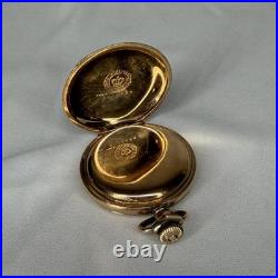 Elgin Philadelphia Watch Case Co. Pocket Watch Gold Color Flower Case Design