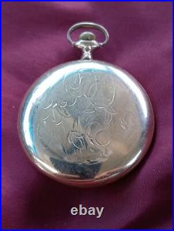 Elgin Pocket Watch 14K RGP 25 Years Guarantee case Made USA? Runs