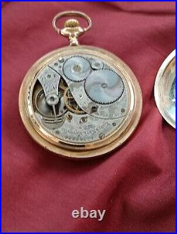 Elgin Pocket Watch 14K RGP 25 Years Guarantee case Made USA? Runs