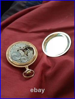 Elgin Pocket Watch 14K RGP 25 Years Guarantee case Made USA? Runs