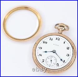 Elgin Pocket Watch 18 Size 15j in Fahys Montauk Gold Filled Case CH178