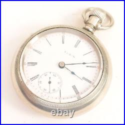 Elgin Pocket Watch 18 Size 17 Jewel in Silverode Philadelphia Case DF420