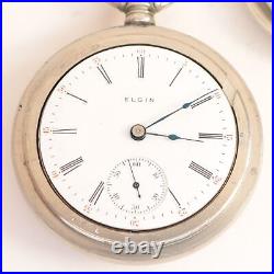 Elgin Pocket Watch 18 Size 17 Jewel in Silverode Philadelphia Case DF420