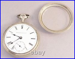 Elgin Pocket Watch 18 Size 21 Jewel RR in Silverode Philadelphia Case DF475