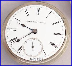 Elgin Pocket Watch 18 Size 21 Jewel RR in Silverode Philadelphia Case DF475