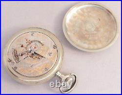 Elgin Pocket Watch 18 Size 21 Jewel RR in Silverode Philadelphia Case DF475