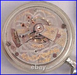 Elgin Pocket Watch 18 Size 21 Jewel RR in Silverode Philadelphia Case DF475