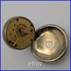 Elgin Pocket Watch 18s 11J Grade 74 Model 5 (1889) Runs Nickel Elgin Case