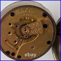 Elgin Pocket Watch 18s 11J Grade 74 Model 5 (1889) Runs Nickel Elgin Case