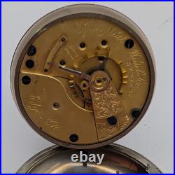 Elgin Pocket Watch 18s 11J Grade 74 Model 5 (1889) Runs Nickel Elgin Case