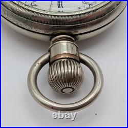 Elgin Pocket Watch 18s 11J Grade 74 Model 5 (1889) Runs Nickel Elgin Case