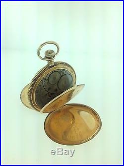 Elgin Pocket Watch Circa 1906 Solid 14k Hunter Case Grade 344 Runs Nice