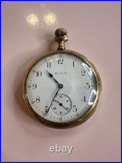 Elgin Pocket Watch Gold Case