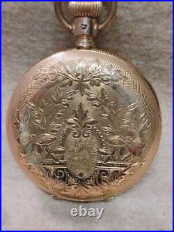 Elgin Pocket Watch Gold Filled Hunter Case Runs